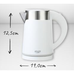 Električni grelnik vode Adler AD1372W 0,6 L, bel