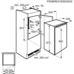Vgradni hladilnik Electrolux LFB2AE88S1 + predal zamrzovalnika