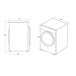 Pralni stroj Haier HW80-B14959EU1-S, 8 kg, A