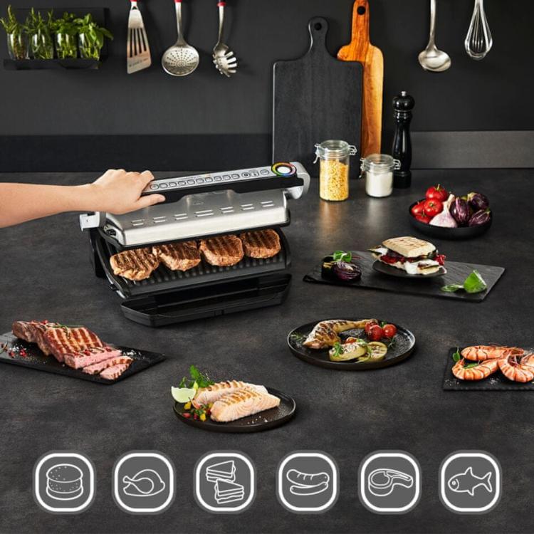 Namizni žar in pečica Tefal OptiGrill&Bake GC724D12, 2000 W