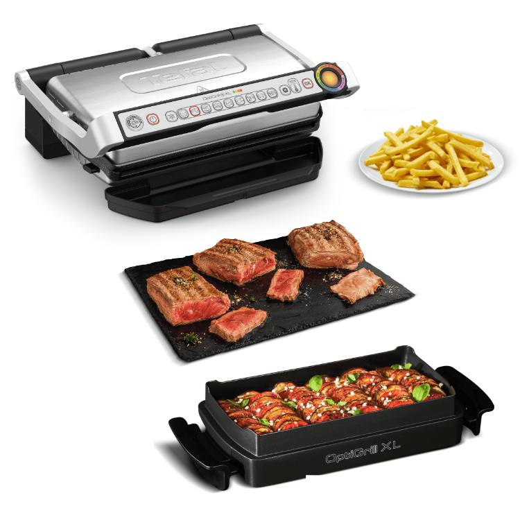 Namizni žar in pečica Tefal OptiGrill&Bake GC724D12, 2000 W