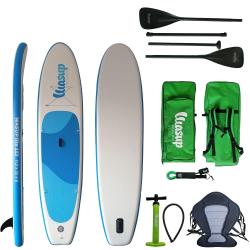 Napihljiva SUP deska WASUP 112 LITE 11.2 x 32 x 6 ONE, s kajak veslom in sedežem