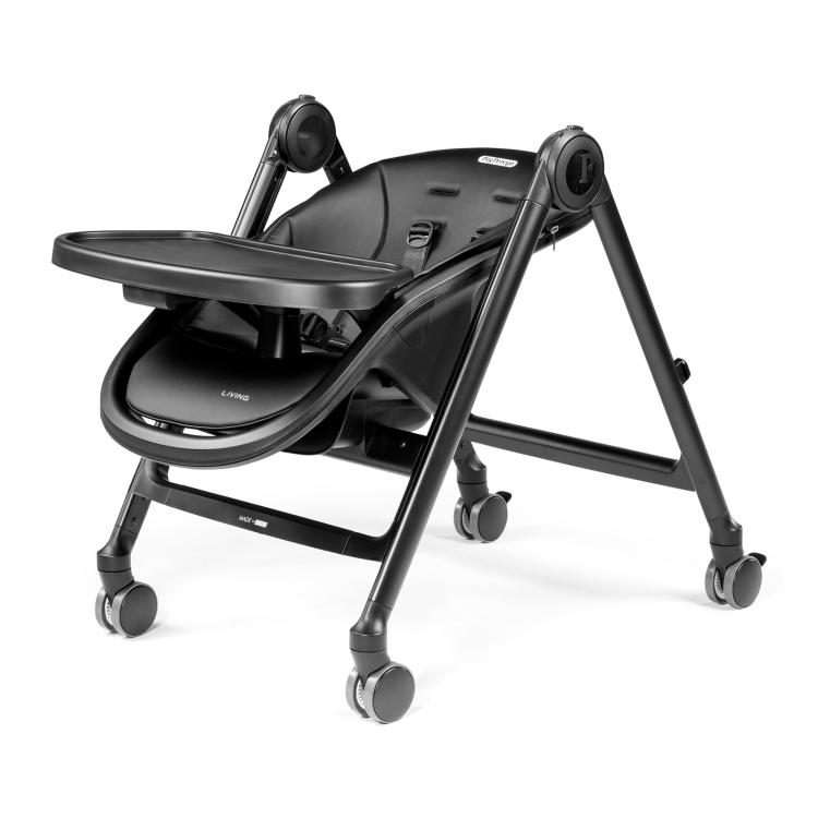 Stolček za hranjenje Peg Perego Living True Black