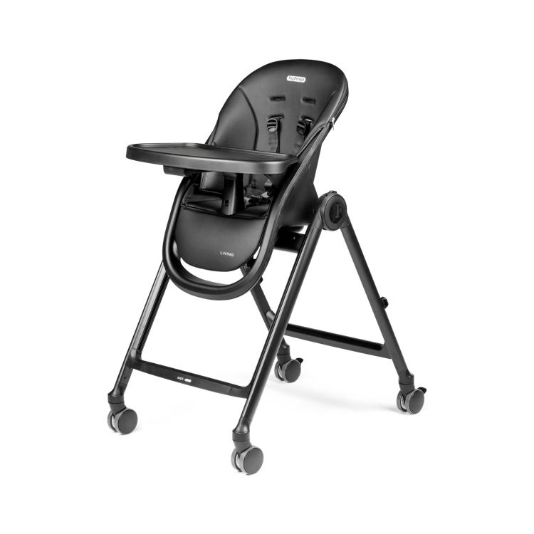 Stolček za hranjenje Peg Perego Living True Black
