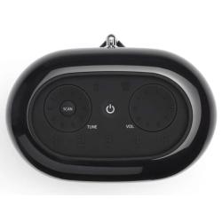 JBL prenosni zvočnik z zaslonom in gumbi, črna barva, zgornji pogled