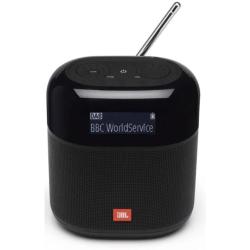 JBL prenosni zvočnik z anteno, črna barva, sprednji pogled