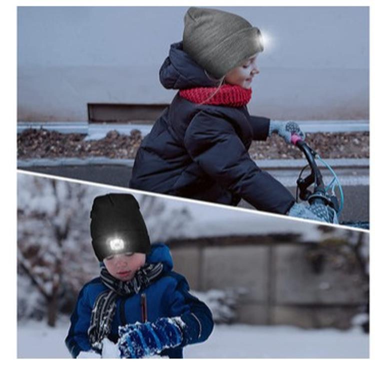 Kapa PLATINET z LED lučko + naglavni trak, Unisex, siva_6