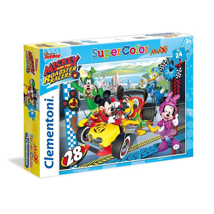 Sestavljanka Clementoni Maxi - Mickey And The Roadster Racers 24481, 24 kosov