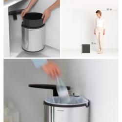 Vgradni koš za smeti Brabantia BUILT-IN, 15 L