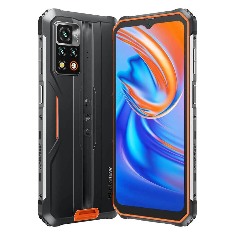 Pametni robustni telefon Blackview BV9200, 8 GB + 256 GB, oranžen