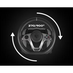 Igralni volan GENESIS SEABORG 400, PC/PS4/PS3/Nintendo Switch/XBOX One/XBOX 360, vibriranje, F1 prestave, nastavljivo vrtenje_4