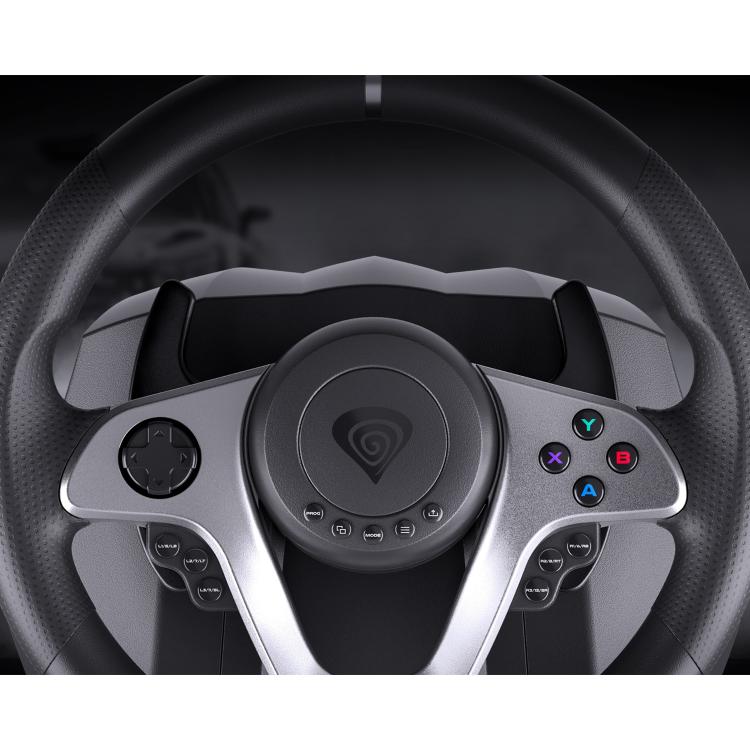 Igralni volan GENESIS SEABORG 400, PC/PS4/PS3/Nintendo Switch/XBOX One/XBOX 360, vibriranje, F1 prestave, nastavljivo vrtenje_3