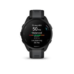 Pametna ura Garmin Forerunner 165, črn/skrilasto siv