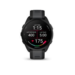 Pametna ura Garmin Forerunner 165, črn/skrilasto siv