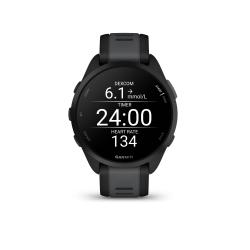 Pametna ura Garmin Forerunner 165, črn/skrilasto siv