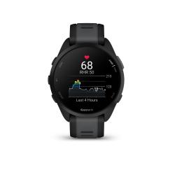 Pametna ura Garmin Forerunner 165, črn/skrilasto siv