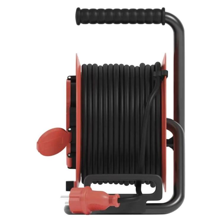 Zunanji kolutni podaljšek Emos 25 m / 4 vtičnice / 230V/400V / 1,0 mm2