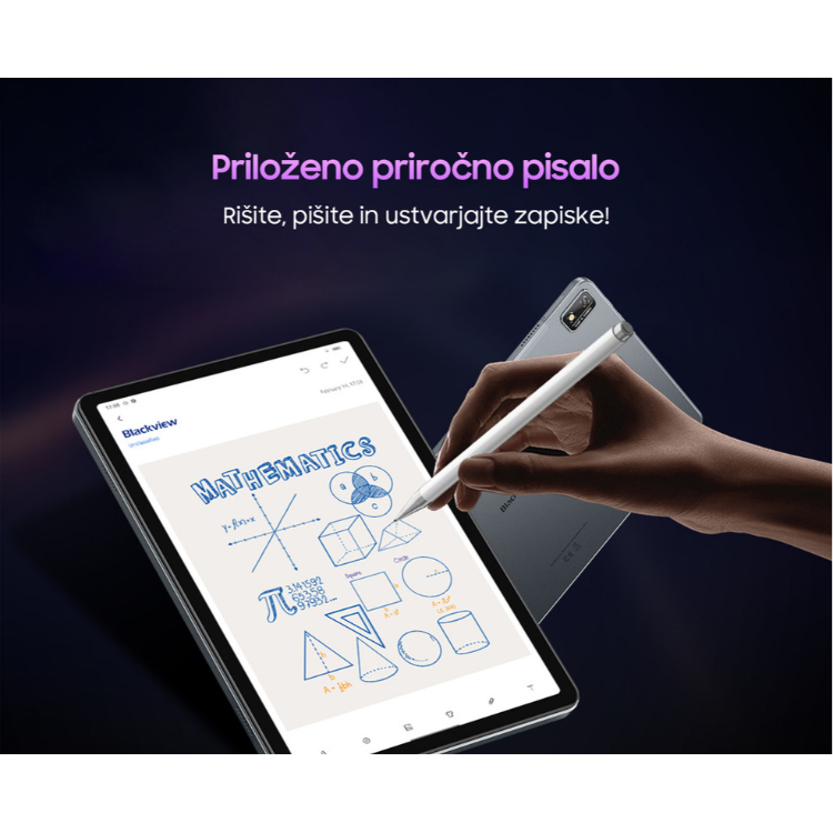 Tablični računalnik BlackView TAB 16, 11", 4G-LTE, 8GB + 256GB, IPS FullHD+, arctic