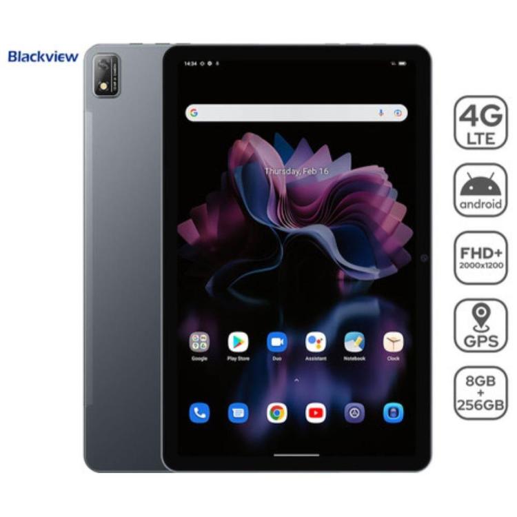 Tablični računalnik BlackView TAB 16, 11", 4G-LTE, 8GB + 256GB, IPS FullHD+, arctic