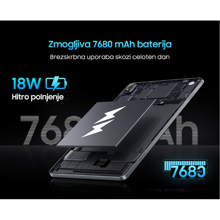 Tablični računalnik BlackView TAB 16, 11", 4G-LTE, 8GB + 256GB, IPS FullHD+, arctic