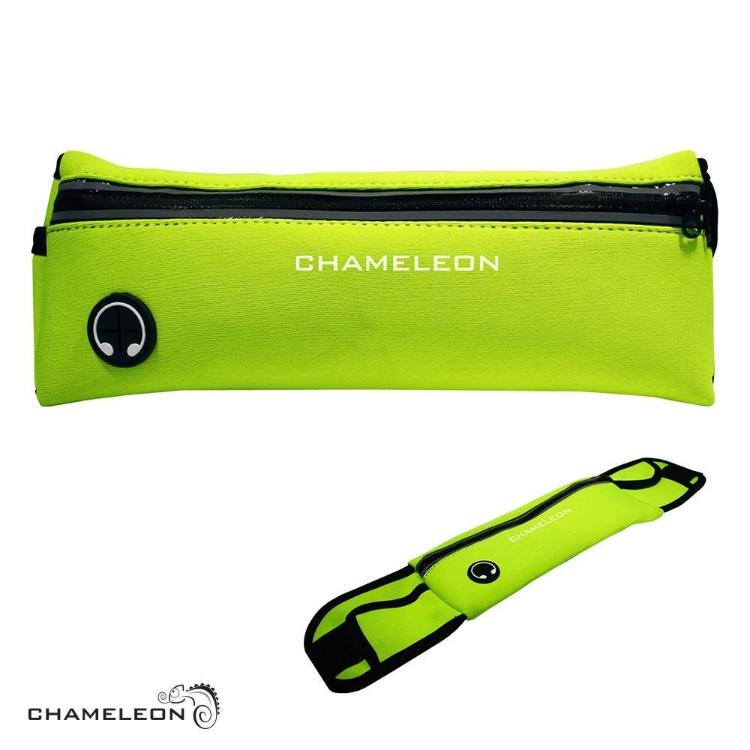 Chameleon športna torbica za okoli pasu iz neoprena, zelena