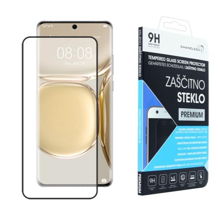 Zaščitno steklo Premium (0,33) za Huawei P50 Pro - case friendly - črno
