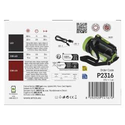 Polnilna LED delovna svetilka, 850 lm, zelena