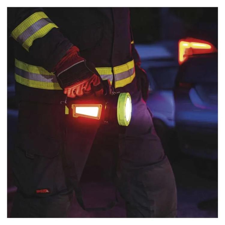 Polnilna LED delovna svetilka, 850 lm, zelena