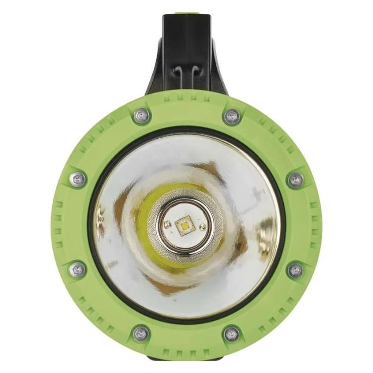 Polnilna LED delovna svetilka, 850 lm, zelena