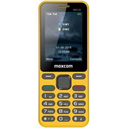 Klasični mobilni telefon Maxcom MM139, rumen
