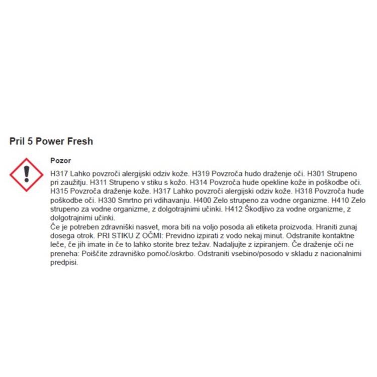 Detergent za ročno pomivanje posode Pril Fresh, 1200ml_1