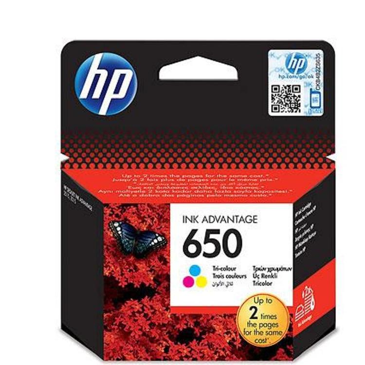 HP črnilo, 650 barvno, Ink Advantage (CZ102AE)