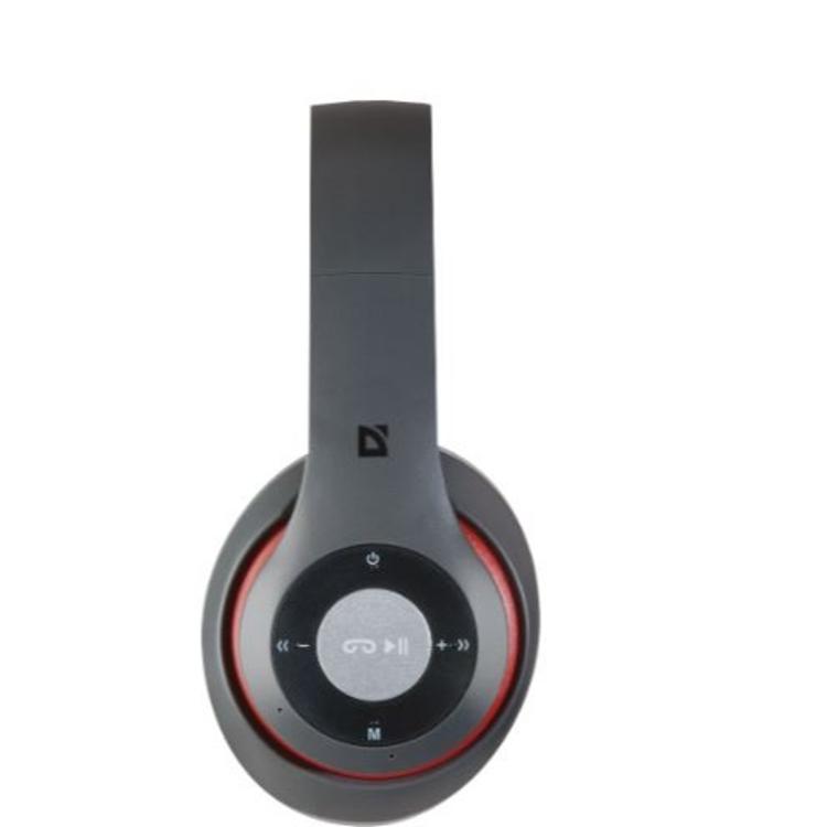 Bluetooth slušalke Defender FreeMotion B570, brezžične z mikrofonom, sivo-rdeče_1