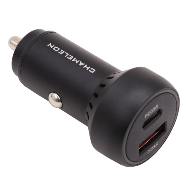 Avto polnilnik 48W (PD 3.0 in QC 3.0), 2-portni (USB in USB-C izhod), kabel ni priložen, IBD352-AC48W, črn_2