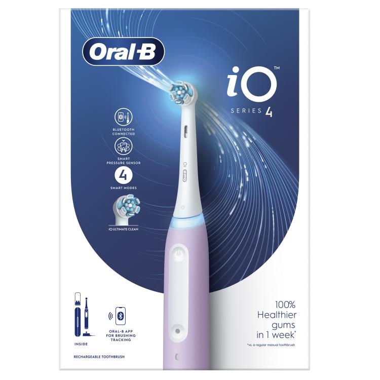 Električna zobna ščetka Oral B iO4, lavanda