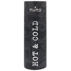 Steklenica Puro HOT&COLD termo, nerjaveče jeklo, 500 ml, Optip - Fluid /črna mat_2