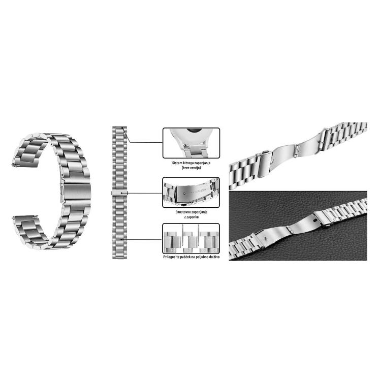 Kovinski pašček 20 mm, Silver_1