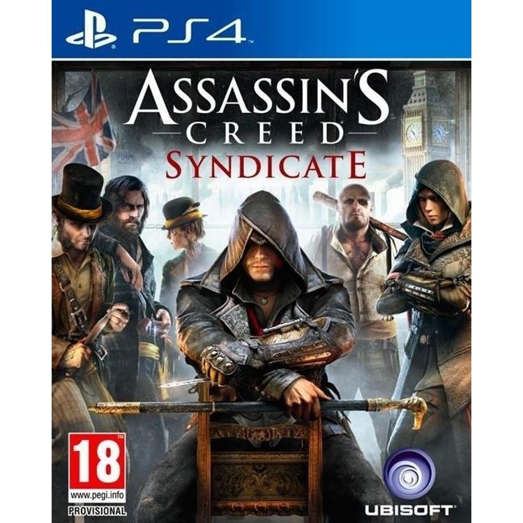 Igra Assassin’s Creed Syndicate za konzolo PlayStation 4 igralca popelje v viktorijanski London, kjer raziskuje odprti svet in se bori proti vplivnim kriminalnim združbam.