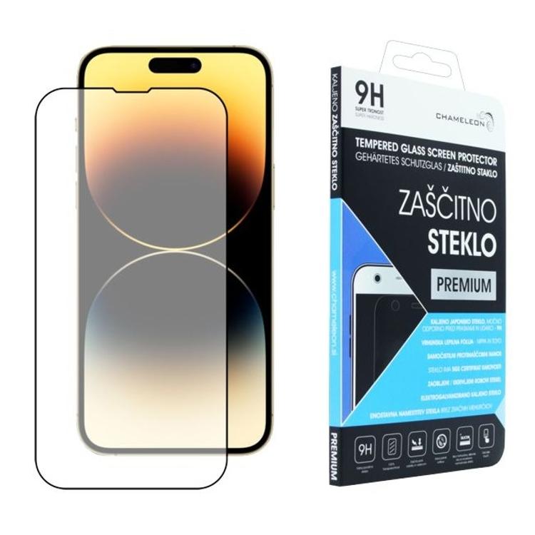 Zaščitno steklo Premium do roba (0,33) za Apple iPhone 14 Pro Max, črno