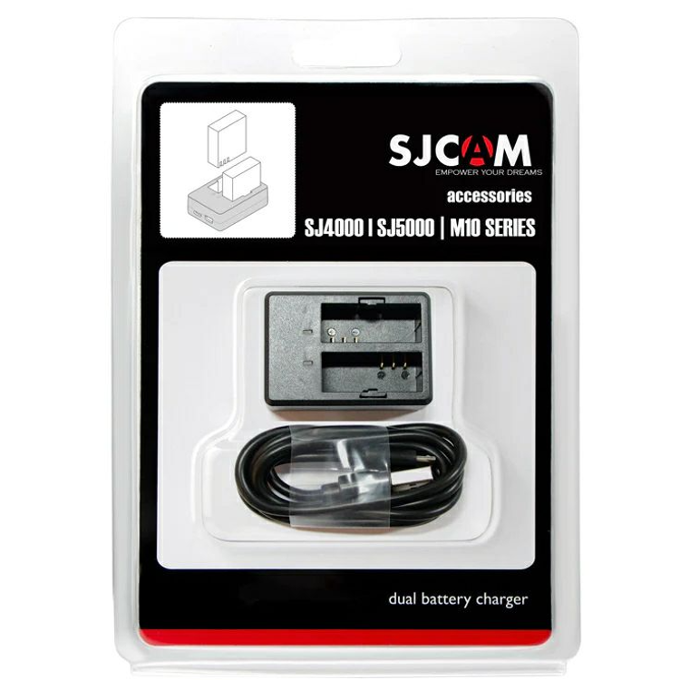 Polnilec baterije SJCAM SJ4000/5000/M10, dvojni