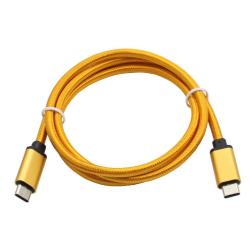 Podatkovno-polnilni kabel Type C 3.1-Type C 3.1, oranžen, najlon
