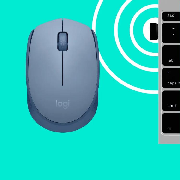 Brezžična optična miška Logitech M171, modra