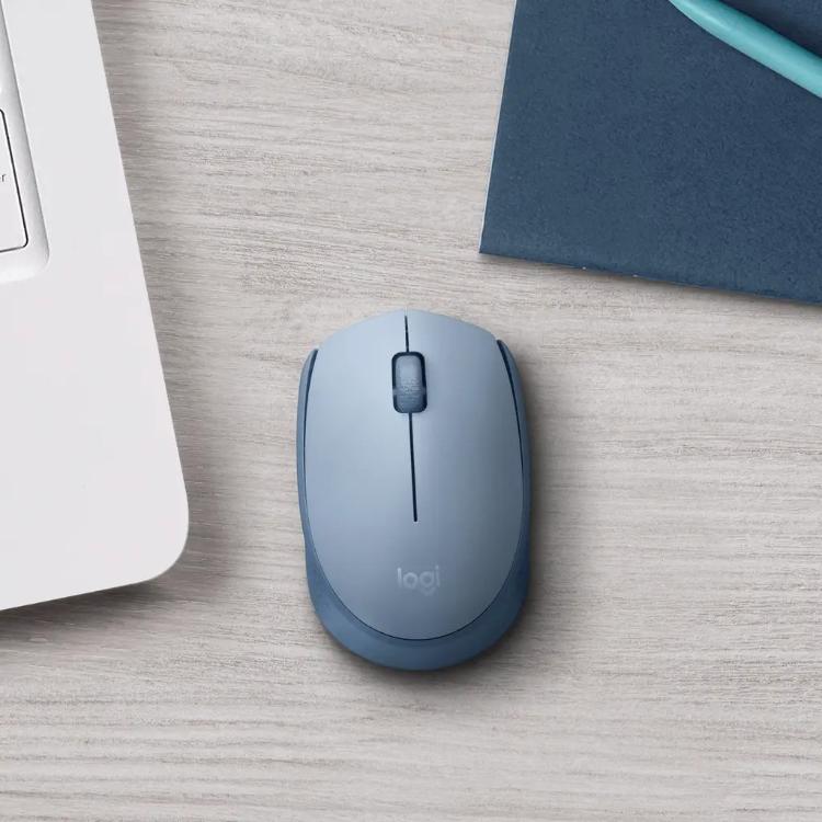 Brezžična optična miška Logitech M171, modra