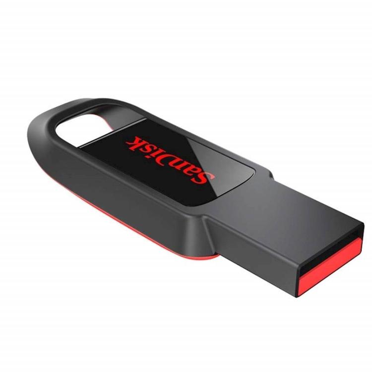 USB ključ 32 GB, Cruzer Spark, SanDisk, USB 2.0, črno-rdeč, brez pokrovčka_1