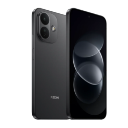 Xiaomi Redmi Note 17 PRO 5G 6/256GB, Black – sprednji in zadnji pogled telefona v črni barvi z dvojno kamero.