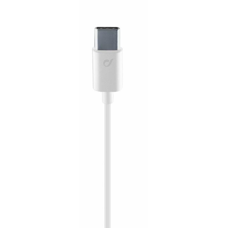 Žične ušesne slušalke CellularLine Sparrow, Type - C, bele