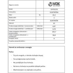 Električni štedilnik VOX EHT 6125 S, 4x elektrika