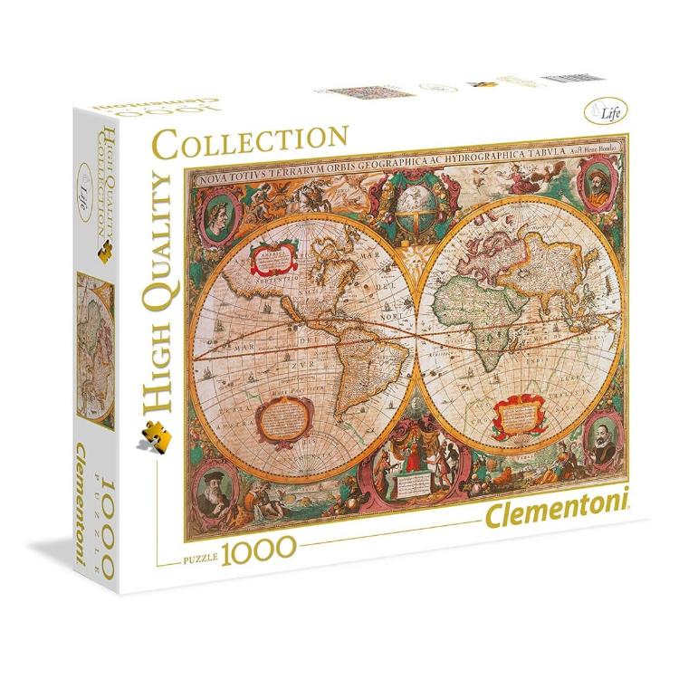 Sestavljanka Clementoni High Quality Collection- Old map 31229, 1000 kosov