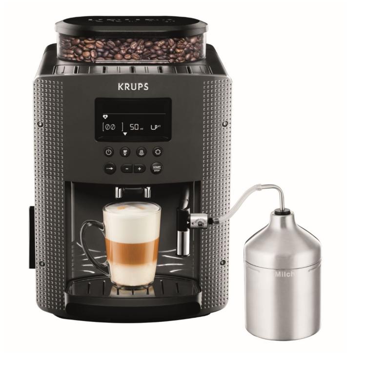 Kavni aparat Krups, Automatic Espresso Essential EA816B70 z penilec mleka XS6000, grey_1