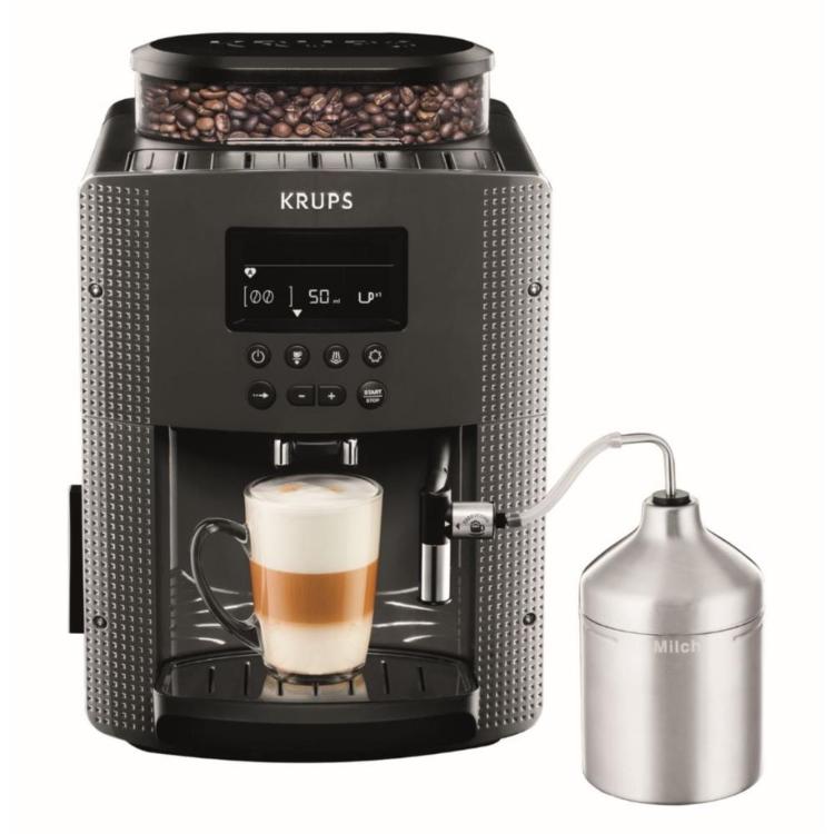 Kavni aparat Krups, Automatic Espresso Essential EA816B70 + penilec mleka XS6000, grey